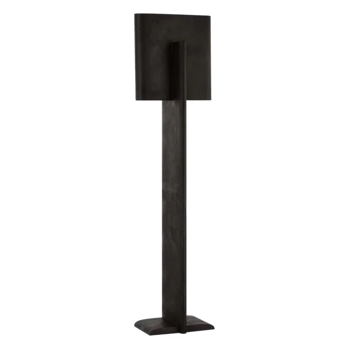 Modern LED Floor Lamp with Sculptural Metal Design and Touch Dimmer