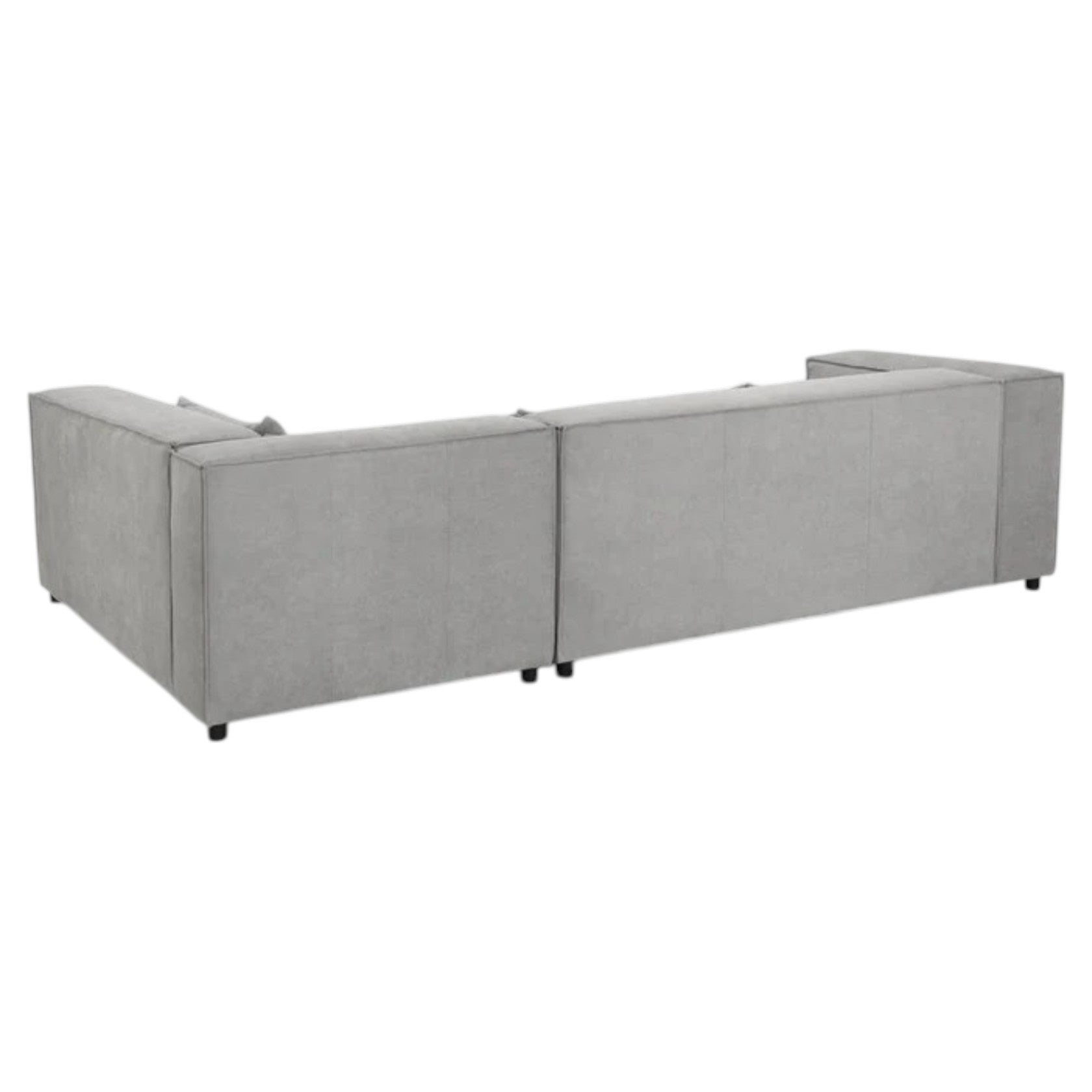 Gray Corner Sectional Sofa with Low Profile Design