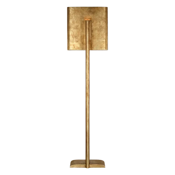 Modern LED Floor Lamp with Sculptural Metal Design and Touch Dimmer